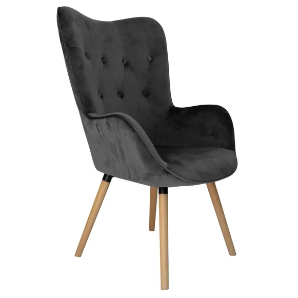 Čalúnené kreslo COZY tmavošedá