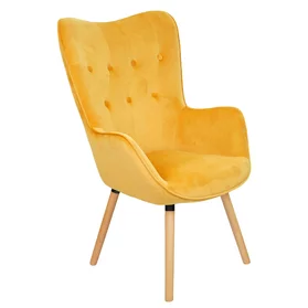 Čalúnené kreslo COZY zlatá