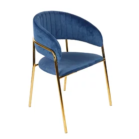Jedálenská stolička GLAMOUR modrá