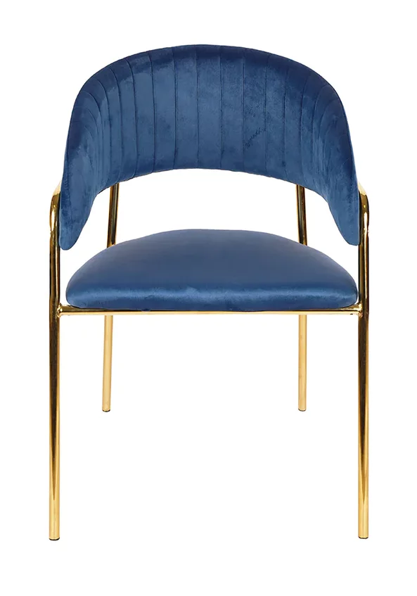 Jedálenská stolička GLAMOUR modrá