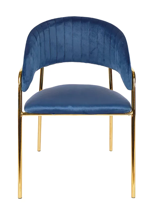 Jedálenská stolička GLAMOUR modrá