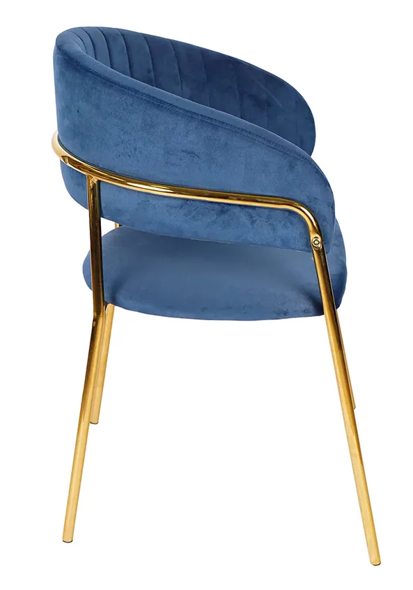 Jedálenská stolička GLAMOUR modrá