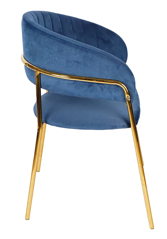 Jedálenská stolička GLAMOUR modrá
