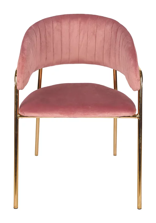 Jedálenská stolička GLAMOUR ružová