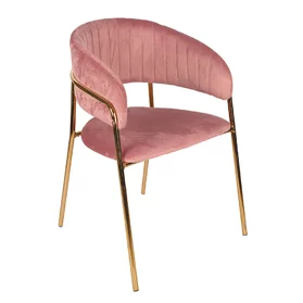 Jedálenská stolička GLAMOUR ružová