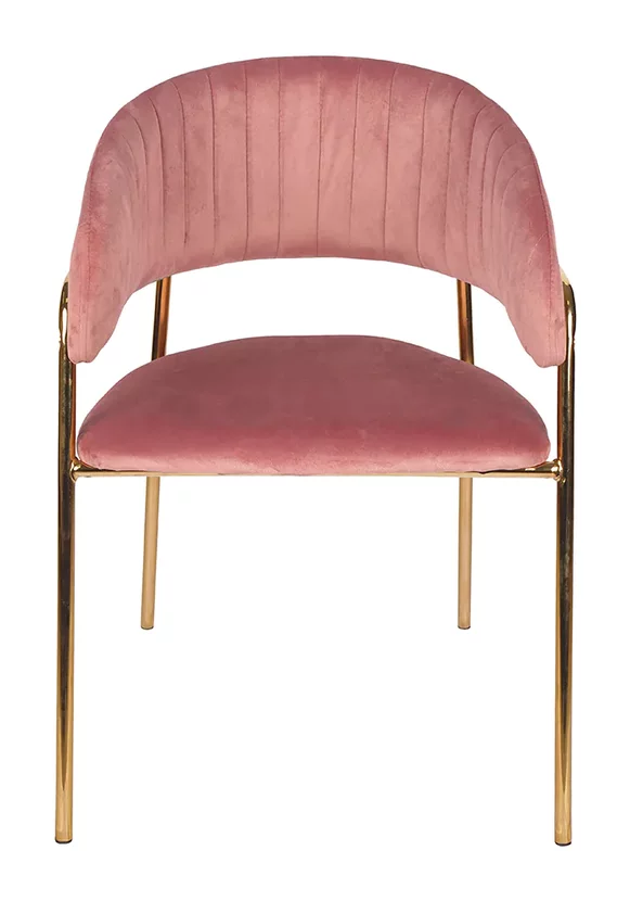 Jedálenská stolička GLAMOUR ružová