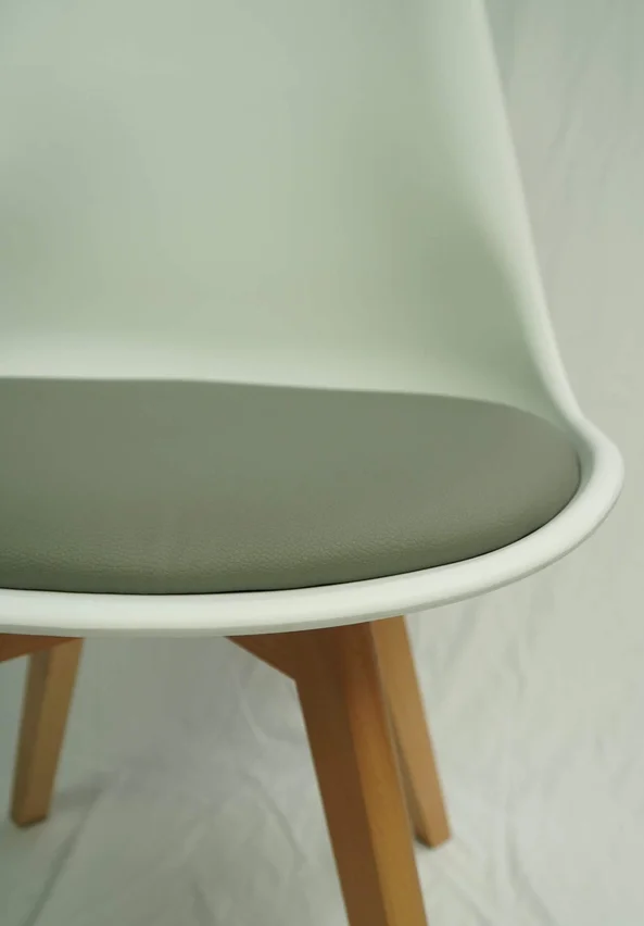 Jedálenská stolička M LUGANO BIELOŠEDÁ AKCIA