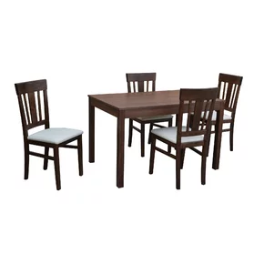 Jedálenský set D111 + Stôl BERGAMO 120 x 80 cm