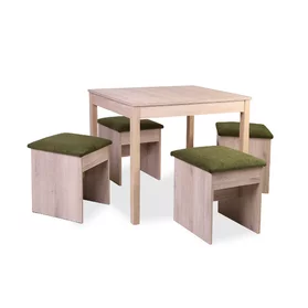Jedálenský set HOKER + Stôl LUKY 90 x 68 cm